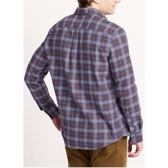 NWT Johnnie-O Gerard Performance Button Down Flannel Shirt Sz XL Charcoal - Picture 2 of 9
